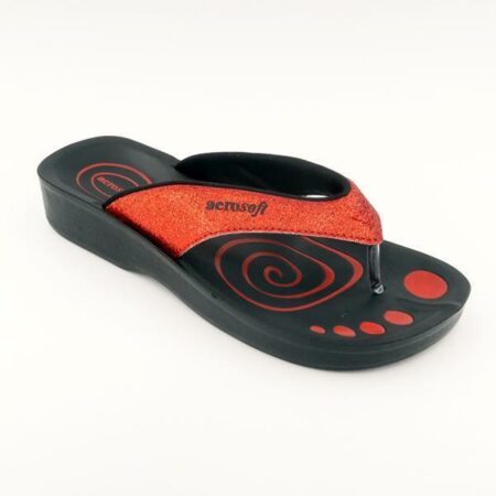 Sandaler Aerosoft model A0825 m. glimmer (Red)